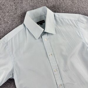 Florence & Fred Shirt Mens 95 Blue White Check Short Sleeve M